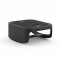 Under desk ergonomic footrest with textured non-slip surface