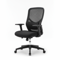Ergonomic mesh office chair with breathable back and adjustable lumbar support